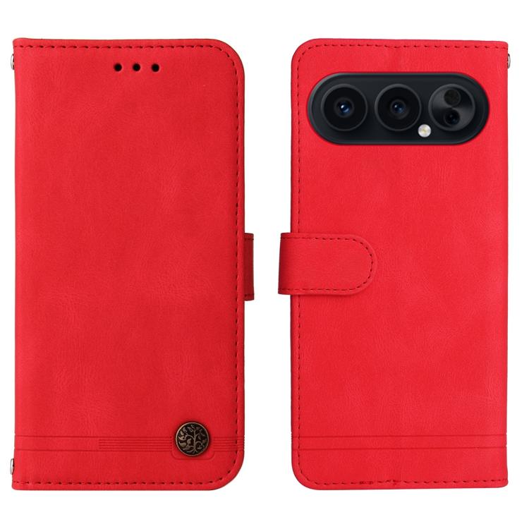 For Honor 500 / 500 Pro Global 155.8mm Skin Feel Life Tree Metal Button Leather Phone Case