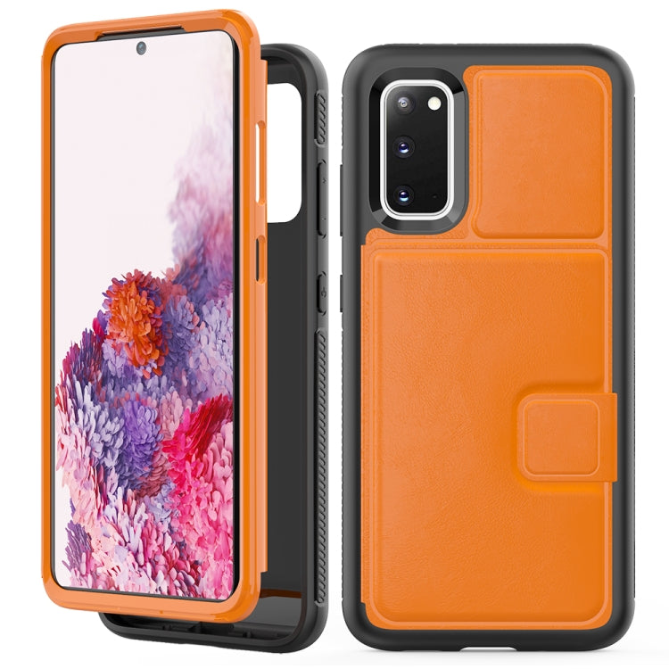 For Samsung Galaxy S20 Shockproof PC + TPU + PU Leather Protective Case with Holder & Card Slot & Wallet