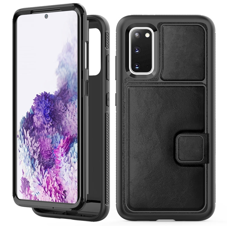 For Samsung Galaxy S20 Shockproof PC + TPU + PU Leather Protective Case with Holder & Card Slot & Wallet