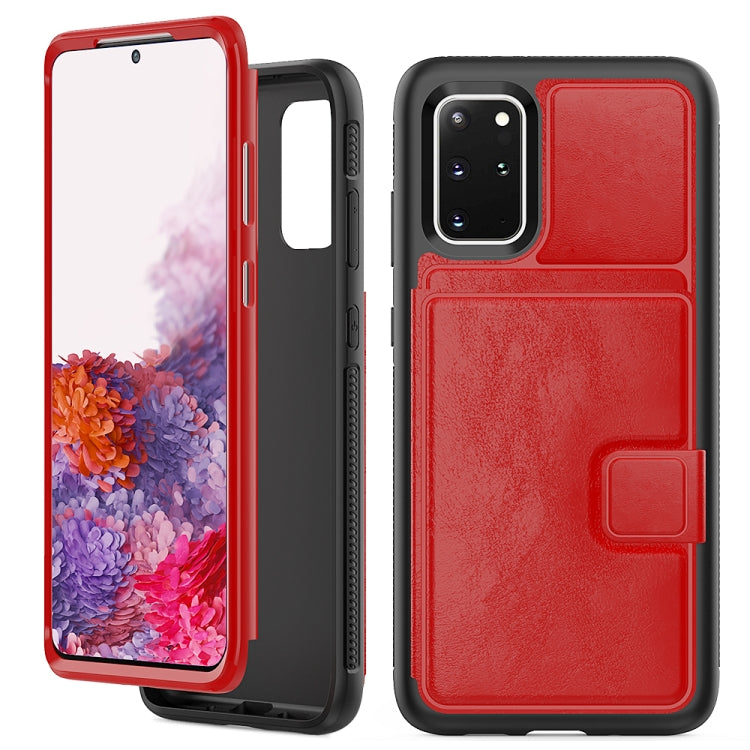 For Samsung Galaxy S20+ Shockproof PC + TPU + PU Leather Protective Case with Holder & Card Slot & Wallet