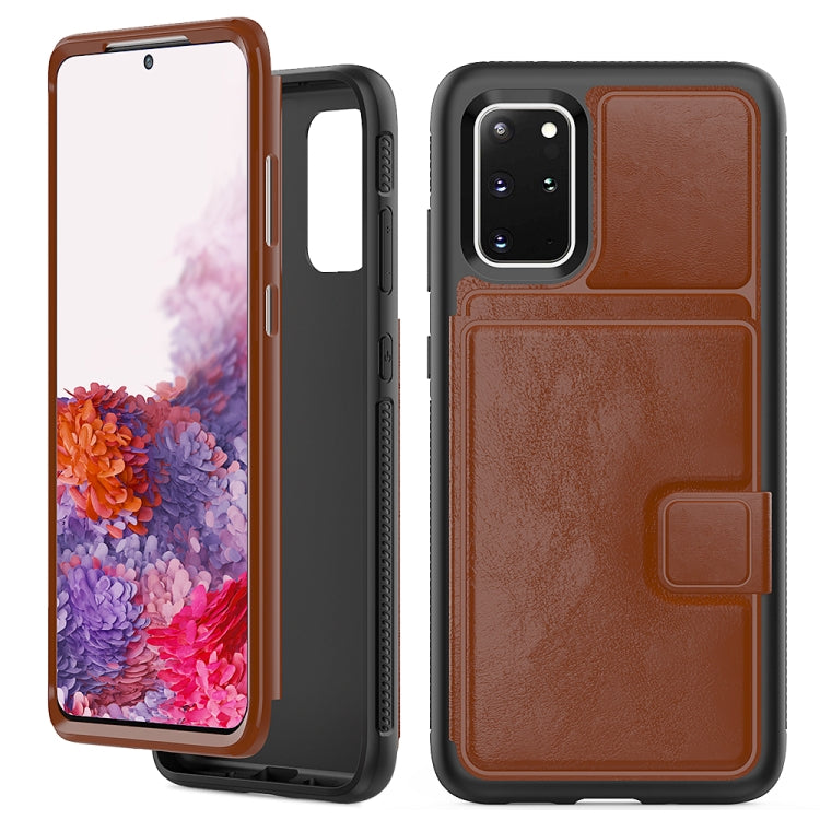 For Samsung Galaxy S20+ Shockproof PC + TPU + PU Leather Protective Case with Holder & Card Slot & Wallet