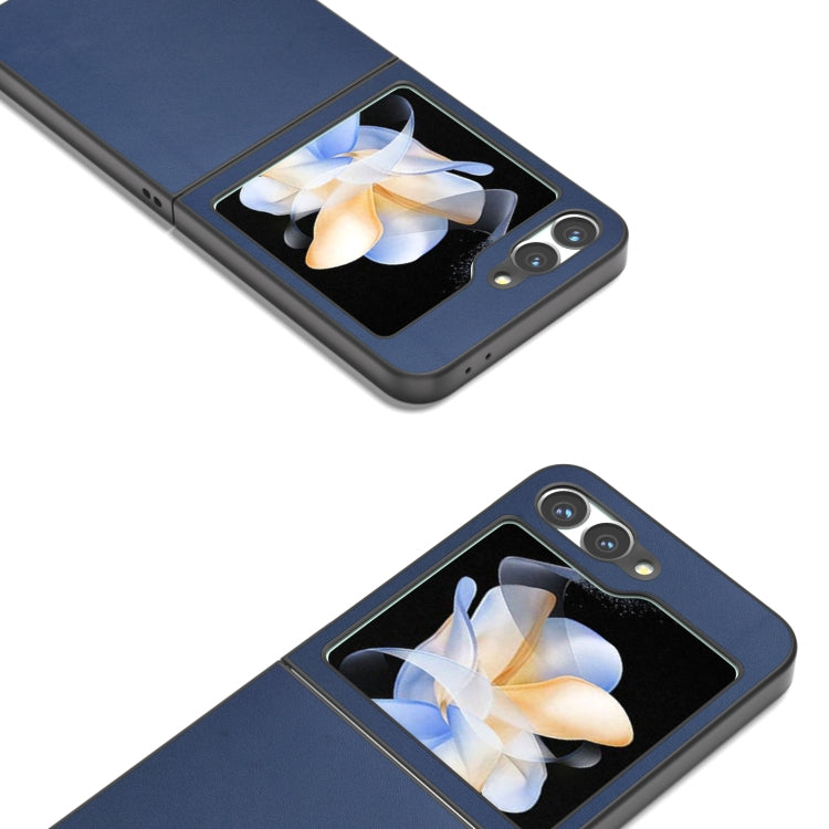 For Samsung Galaxy Z Flip6 / Flip7 FE ABEEL Genuine Leather Xiaoya Series Phone Case
