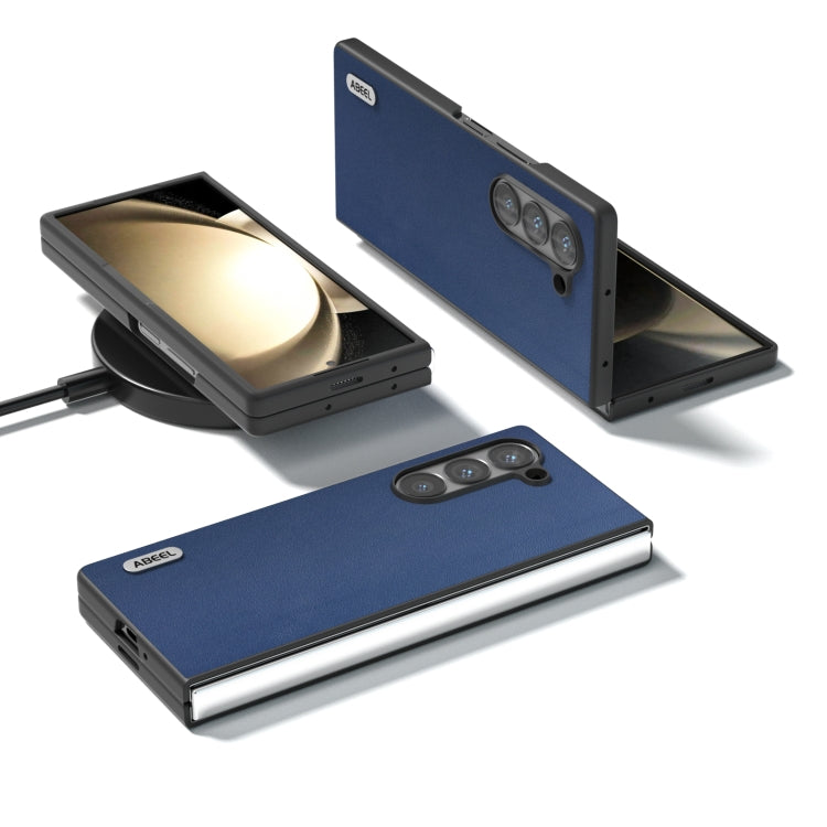 For Samsung Galaxy Z Fold6 ABEEL Genuine Leather Xiaoya Series Phone Case