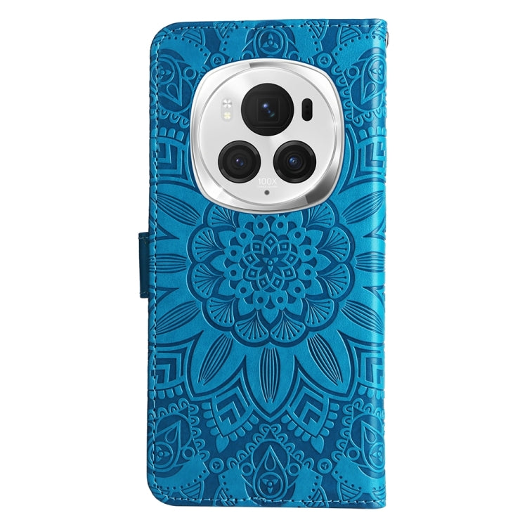 For Honor Magic6 Pro Embossed Sunflower Leather Phone Case