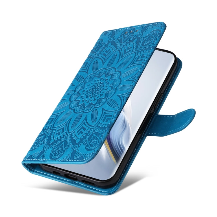 For Honor Magic6 Pro Embossed Sunflower Leather Phone Case
