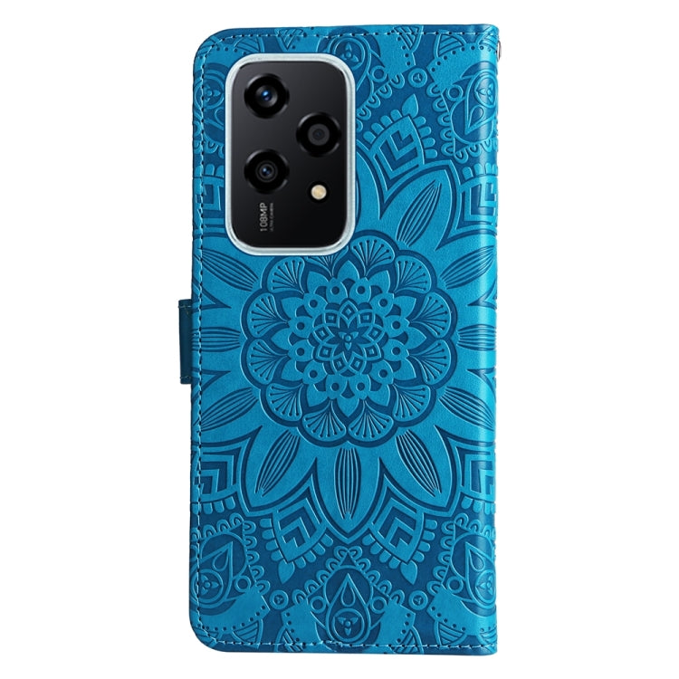 For Honor 200 Lite Global Embossed Sunflower Leather Phone Case