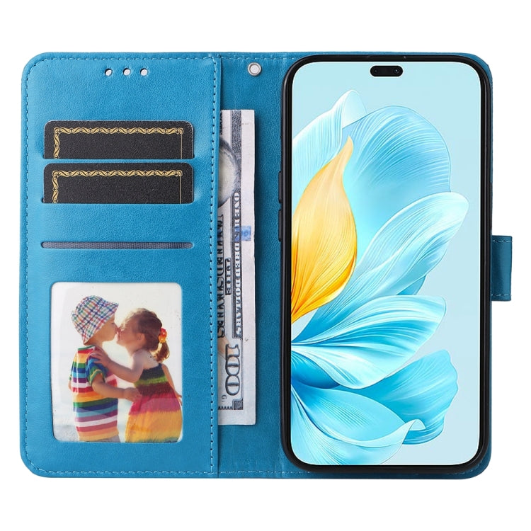 For Honor 200 Lite Global Embossed Sunflower Leather Phone Case
