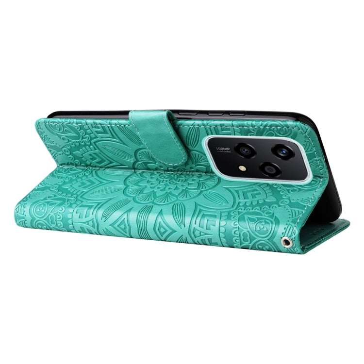 For Honor 200 Lite Global Embossed Sunflower Leather Phone Case