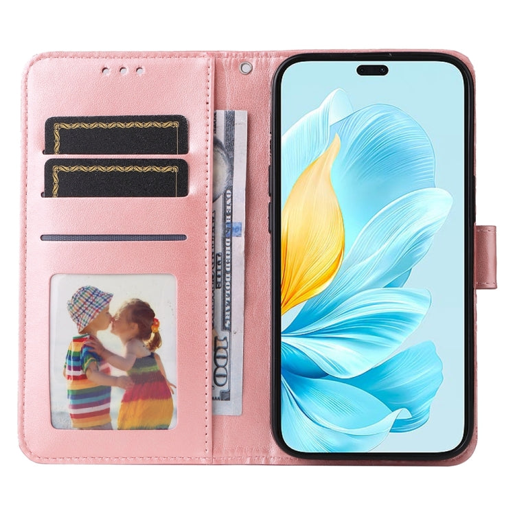 For Honor 200 Lite Global Embossed Sunflower Leather Phone Case