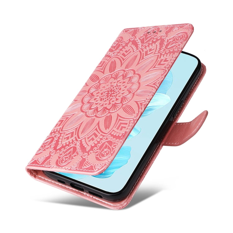 For Honor 200 Lite Global Embossed Sunflower Leather Phone Case