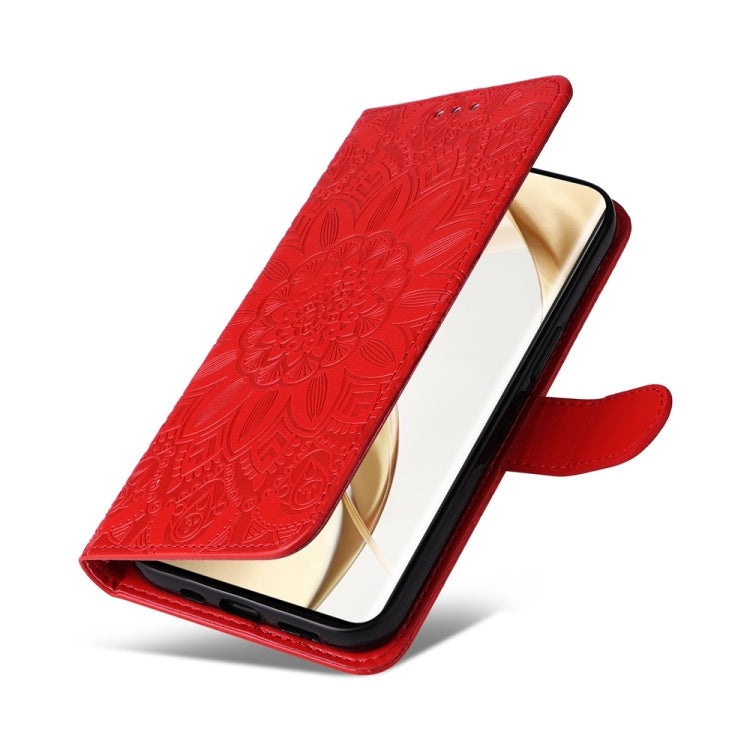 For Honor 200 Pro Embossed Sunflower Leather Phone Case