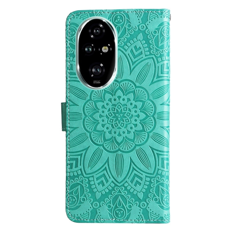 For Honor 200 Pro Embossed Sunflower Leather Phone Case
