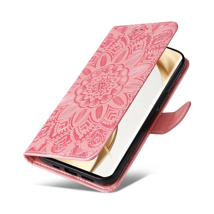 For Honor 200 Pro Embossed Sunflower Leather Phone Case