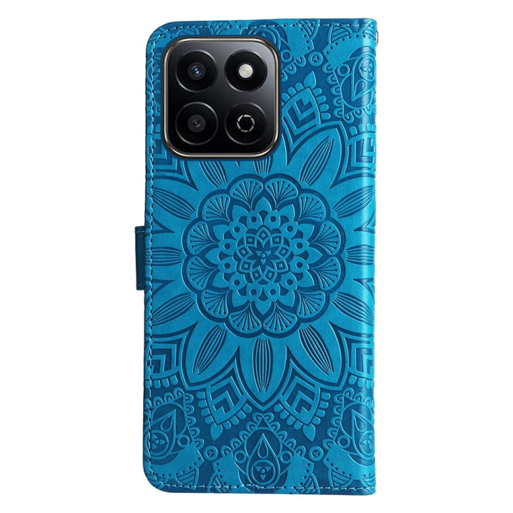 For Honor Play 60 Plus Embossed Sunflower Leather Phone Case