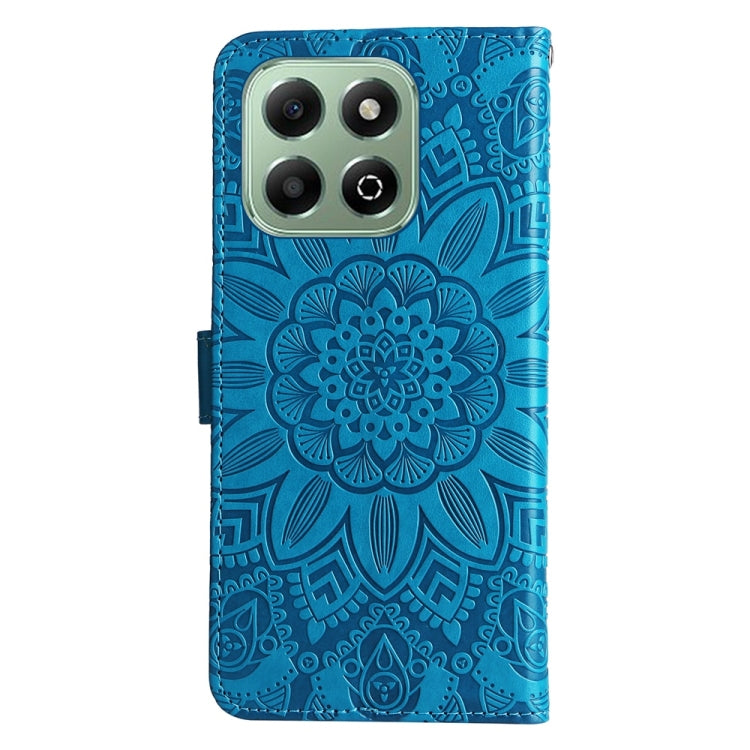 For Honor X6b 4G / X6c 4G / X5b / X5b Plus Embossed Sunflower Leather Phone Case
