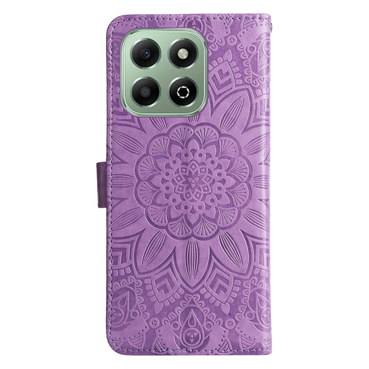 For Honor X6b 4G / X6c 4G / X5b / X5b Plus Embossed Sunflower Leather Phone Case