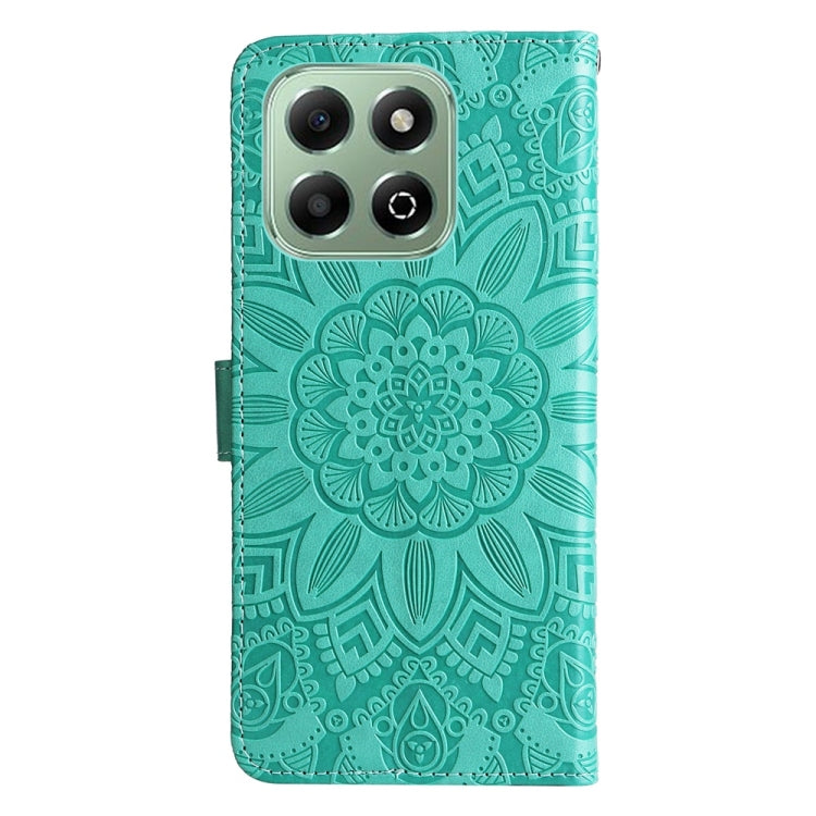 For Honor X6b 4G / X6c 4G / X5b / X5b Plus Embossed Sunflower Leather Phone Case