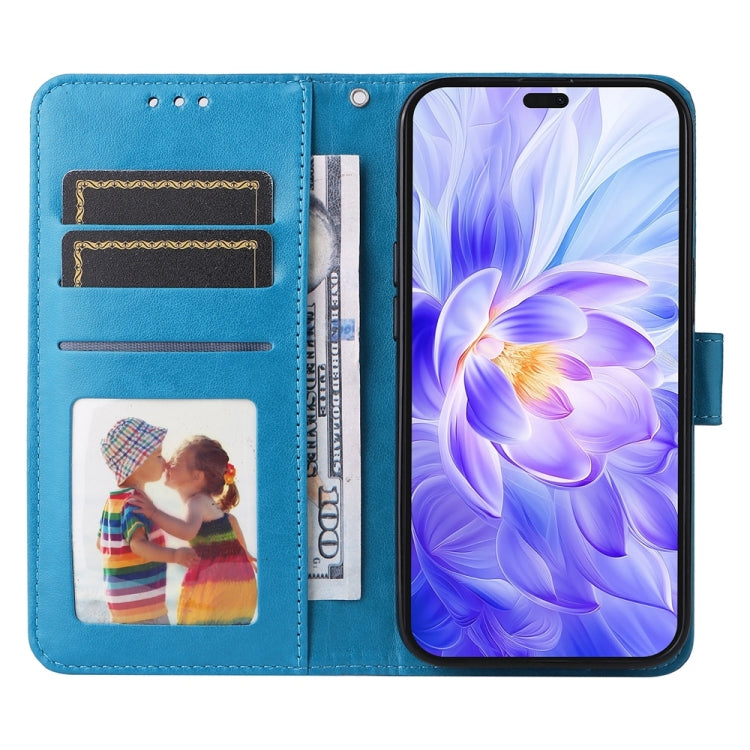 For Honor X60i Embossed Sunflower Leather Phone Case