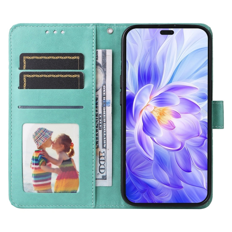 For Honor X60i Embossed Sunflower Leather Phone Case