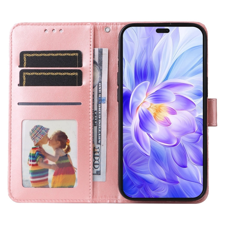 For Honor X60i Embossed Sunflower Leather Phone Case