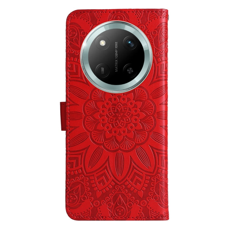 For Honor X9c / Magic7 Lite Embossed Sunflower Leather Phone Case