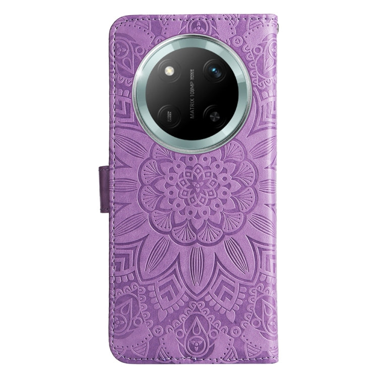 For Honor X9c / Magic7 Lite Embossed Sunflower Leather Phone Case