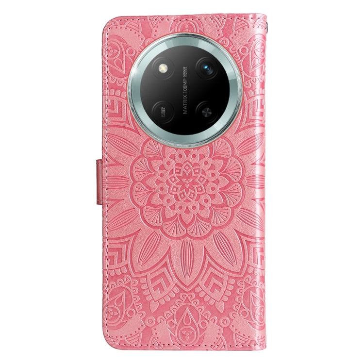 For Honor X9c / Magic7 Lite Embossed Sunflower Leather Phone Case