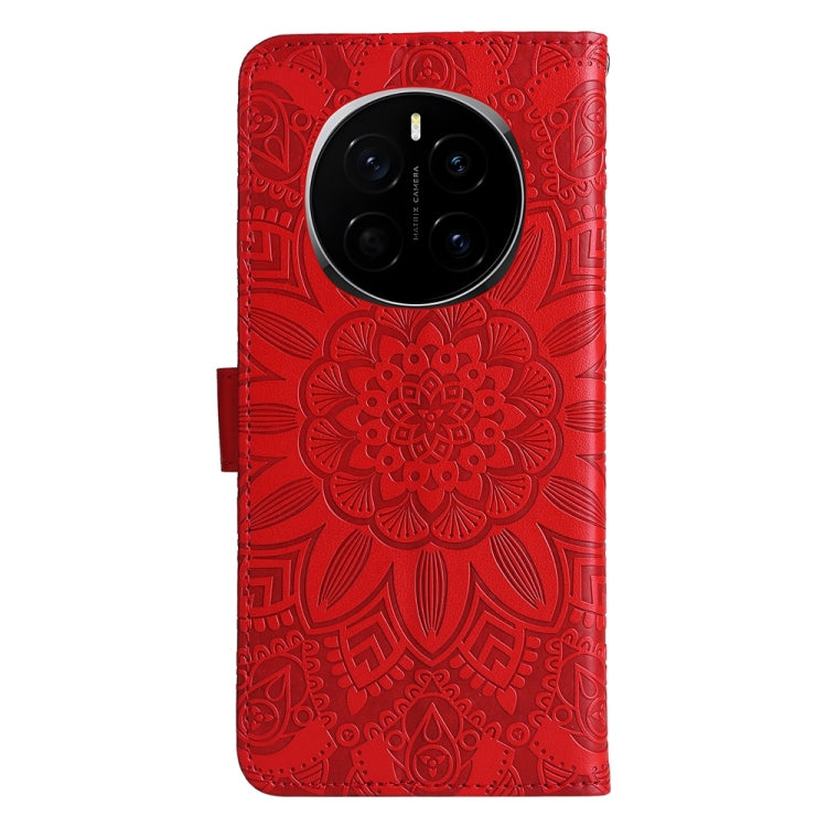 For Honor Magic7 Embossed Sunflower Leather Phone Case