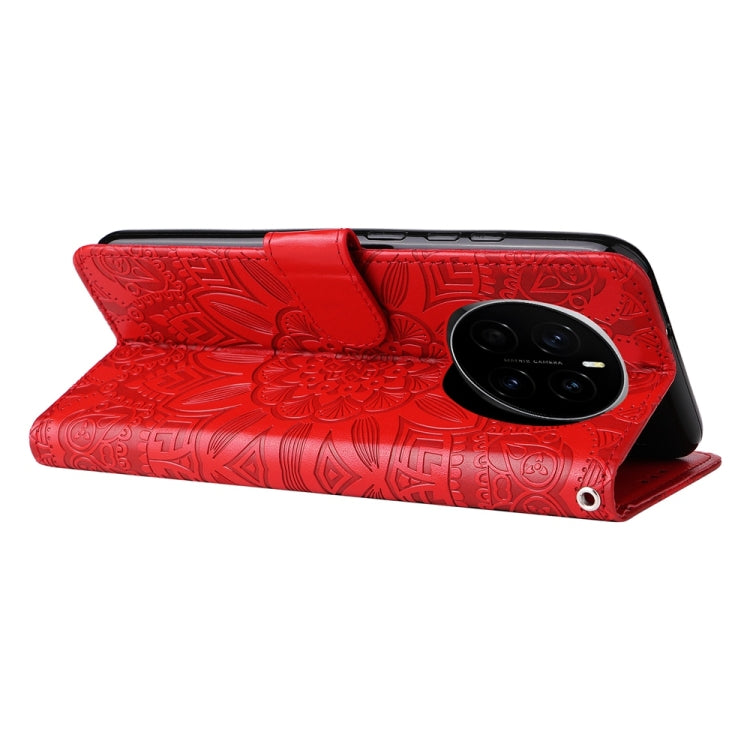 For Honor Magic7 Embossed Sunflower Leather Phone Case