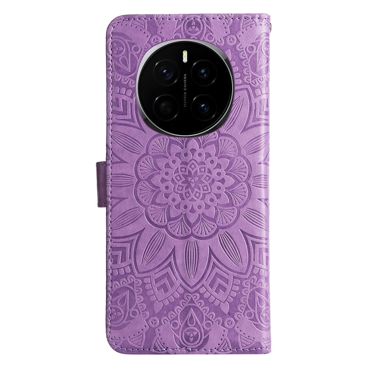 For Honor Magic7 Embossed Sunflower Leather Phone Case