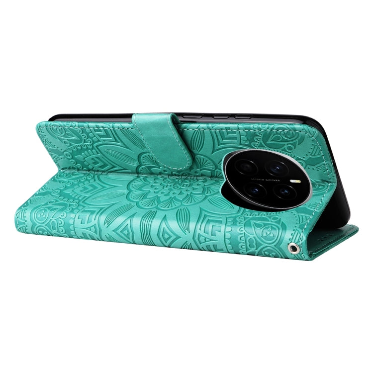 For Honor Magic7 Embossed Sunflower Leather Phone Case