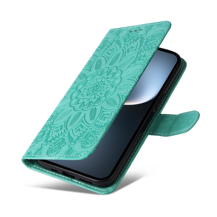 For Honor Magic7 Embossed Sunflower Leather Phone Case