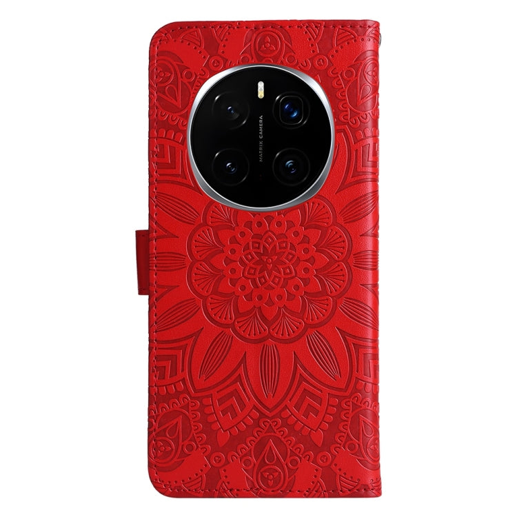 For Honor Magic7 Pro Embossed Sunflower Leather Phone Case