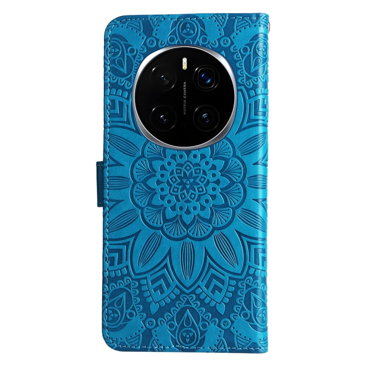 For Honor Magic7 Pro Embossed Sunflower Leather Phone Case