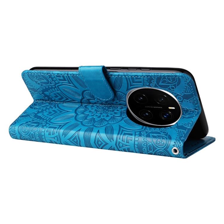 For Honor Magic7 Pro Embossed Sunflower Leather Phone Case