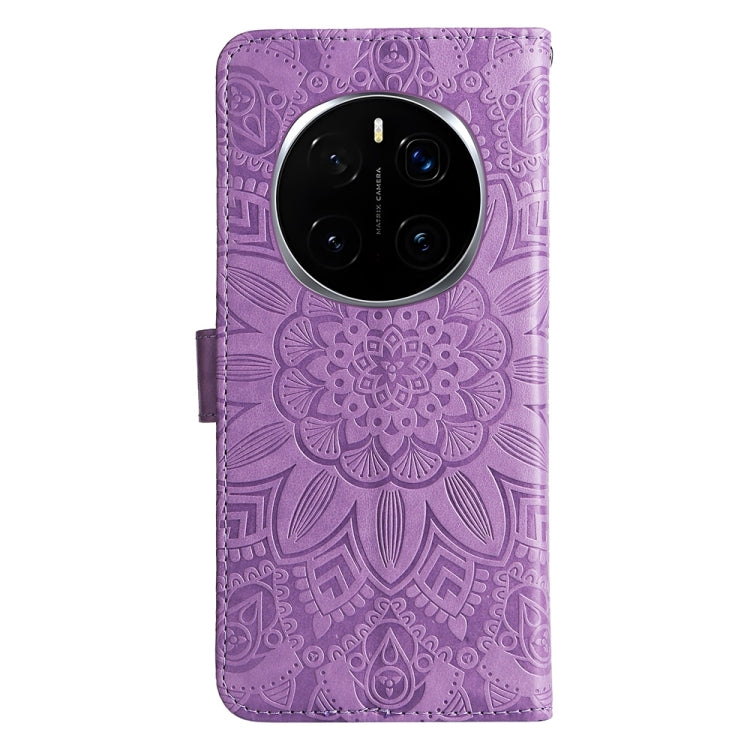 For Honor Magic7 Pro Embossed Sunflower Leather Phone Case