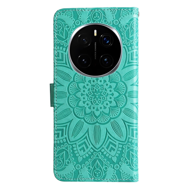 For Honor Magic7 Pro Embossed Sunflower Leather Phone Case