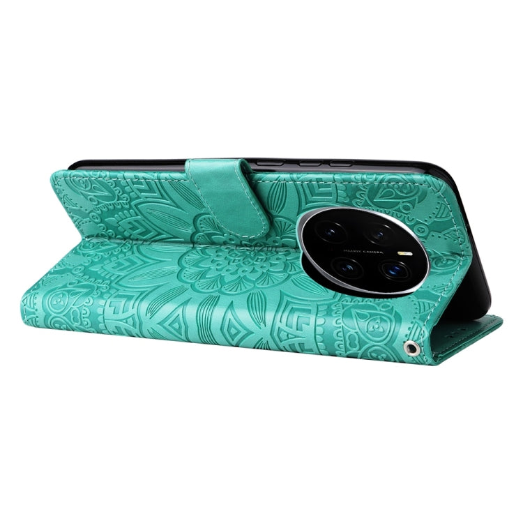 For Honor Magic7 Pro Embossed Sunflower Leather Phone Case