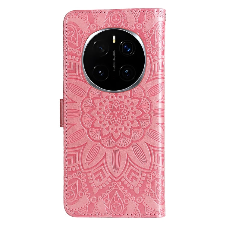 For Honor Magic7 Pro Embossed Sunflower Leather Phone Case