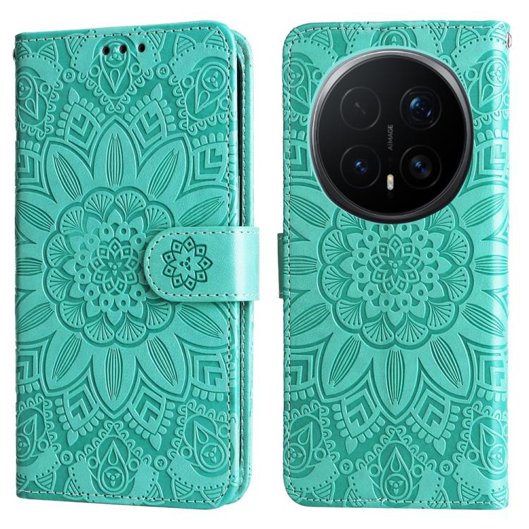 For Honor Magic8 Pro Embossed Sunflower Leather Phone Case