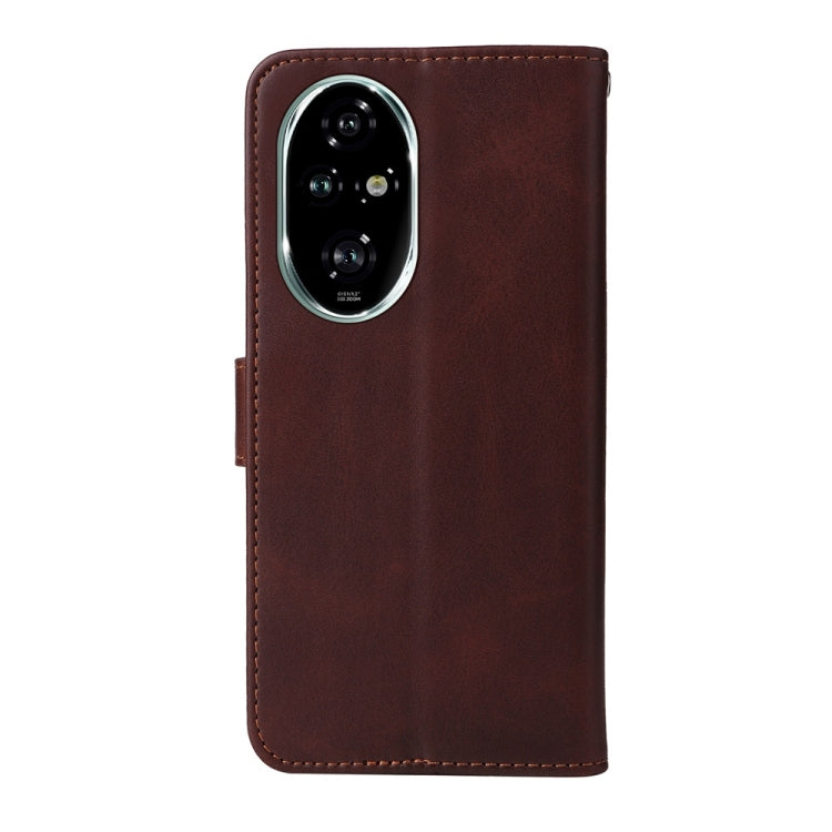 For Honor 200 Pro Classic Calf Texture Flip Leather Phone Case