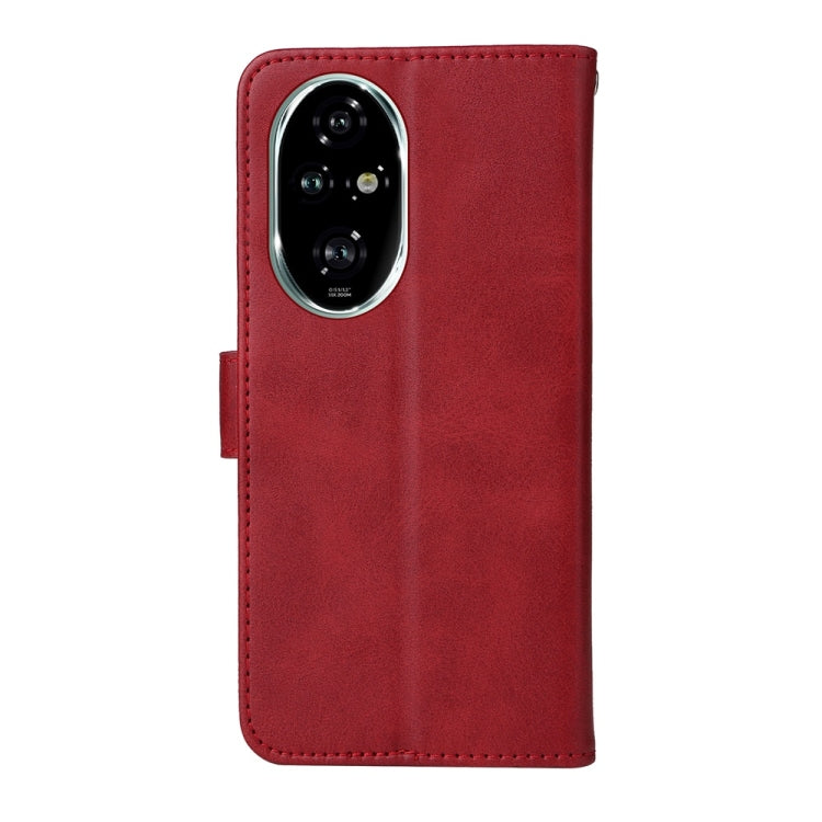 For Honor 200 Pro Classic Calf Texture Flip Leather Phone Case