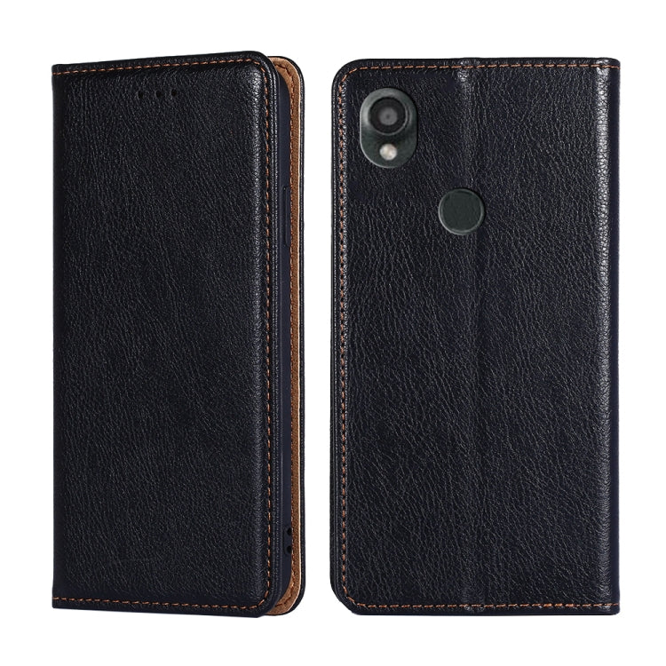 For Kyocera Digno SX3-KYG02 Gloss Oil Solid Color Magnetic Leather Phone Case