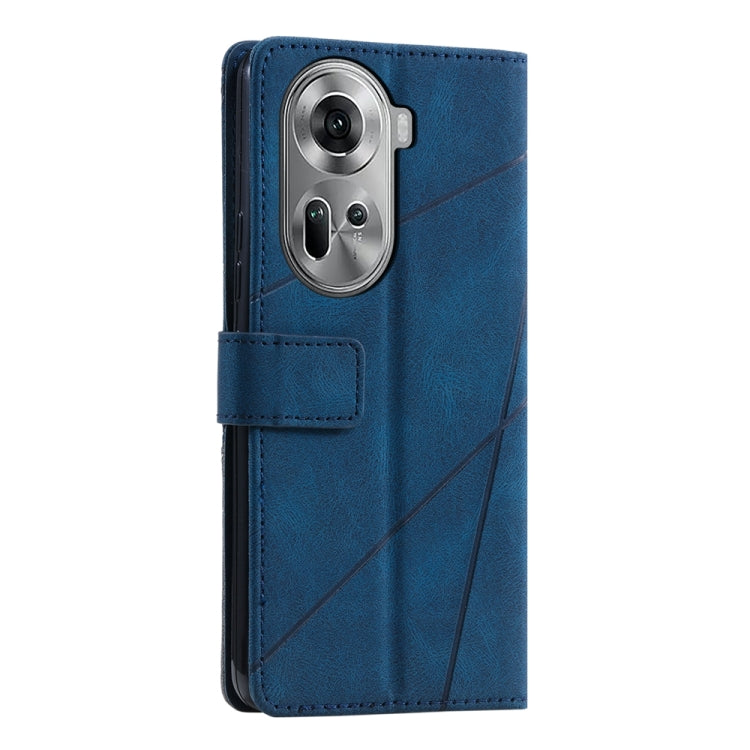 For OPPO Reno11 Pro Global Skin Feel Splicing Leather Phone Case