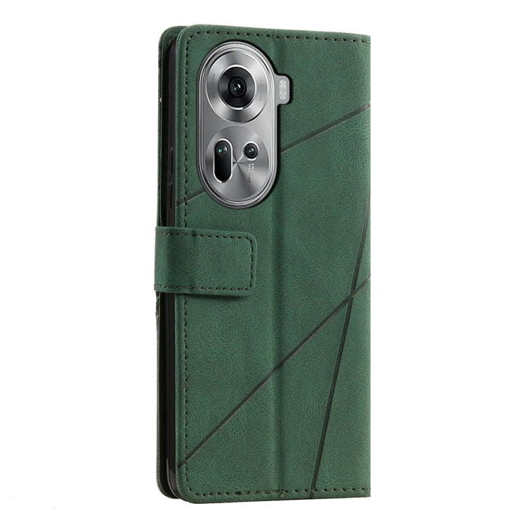 For OPPO Reno11 Pro Global Skin Feel Splicing Leather Phone Case