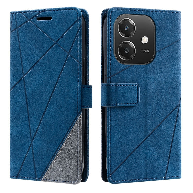 For OPPO A3 4G / 5G Skin Feel Splicing Leather Phone Case
