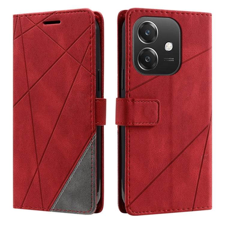 For OPPO A3 4G / 5G Skin Feel Splicing Leather Phone Case