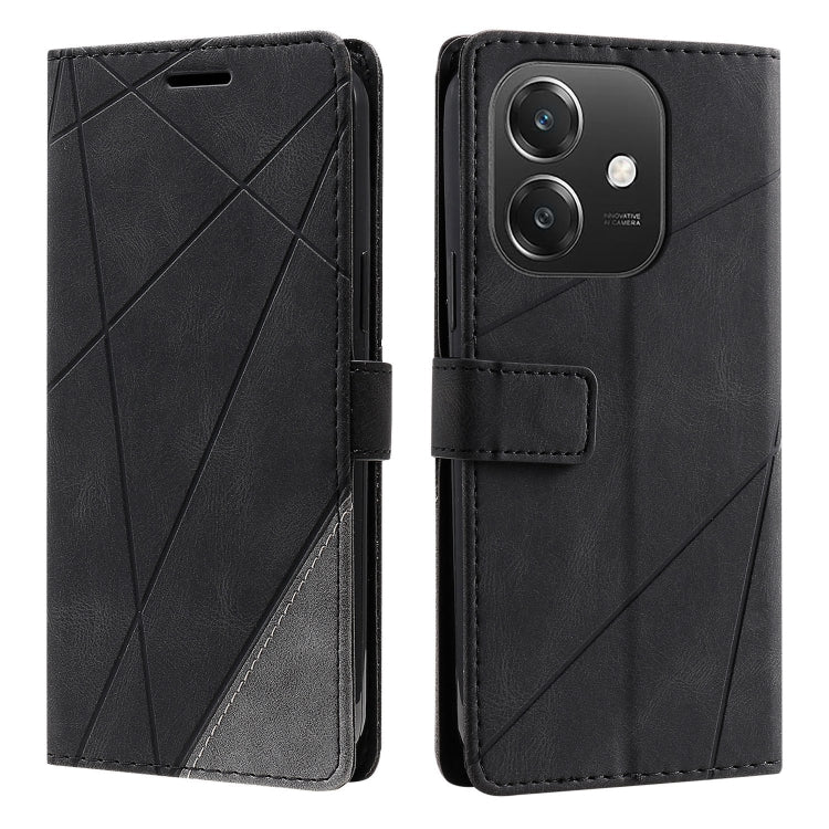 For OPPO A3 4G / 5G Skin Feel Splicing Leather Phone Case