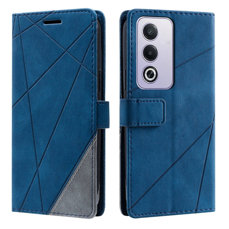For OPPO A80 / A3 Pro Skin Feel Splicing Leather Phone Case