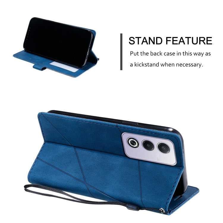 For OPPO A80 / A3 Pro Skin Feel Splicing Leather Phone Case